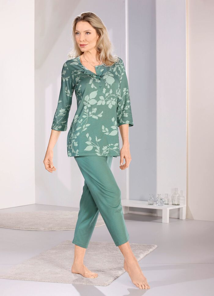 Pyjama met 3/4-mouwen en 7/8-broek 