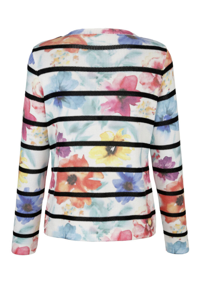 Trui met een elegante bloemenprint 