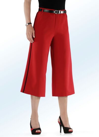 Rockbroek met trendy contrasterende biezen 