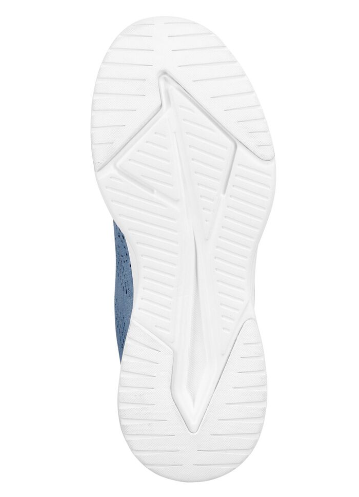 Sneakers met veters van effectief gestructureerd textielmateriaal 