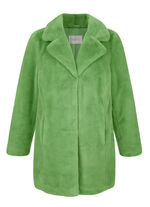 Jas van imitatiebont GROEN