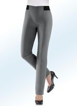 Broek met speciale bandafwerking MIDDENGRIJS GEM.