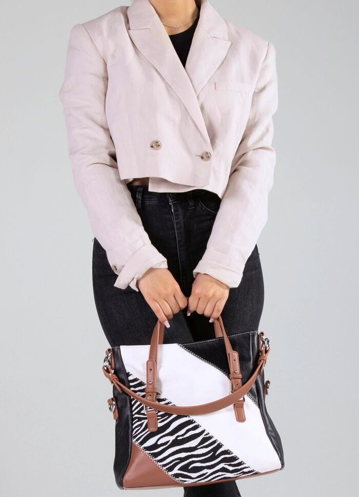 Collezione Alessandro tas met zebra-design 