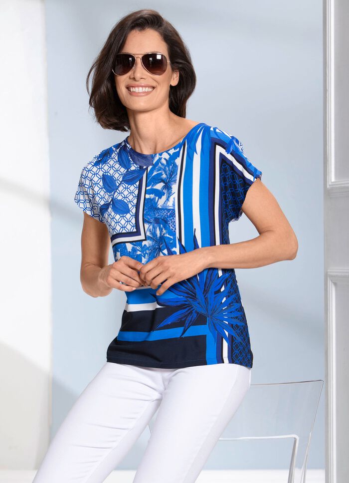 Tuniek met randprint 