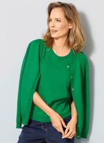 Vest met ronde halslijn 