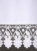 Raamdecoratie van puur katoen met hoogwaardige kant 