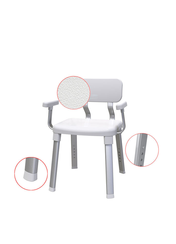 Douche- en badstoel voor veilig douchen en baden 