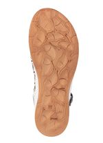 Gemini sandaal van geperforeerd nappaleer met reli&euml;f 