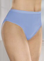 Vijfpack slips met glanzende afwerking 3X AZURBLAU, 2X WEISS