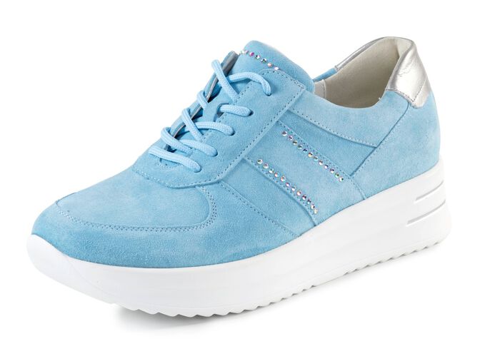 Ranger sneakers met strass steentjes HEMELBLAUW