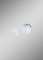 Hoogwaardige oorbellen, bezet met briljanten 