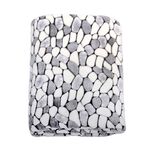 Supercomfortabele deken met een verfijnd steenmotief 