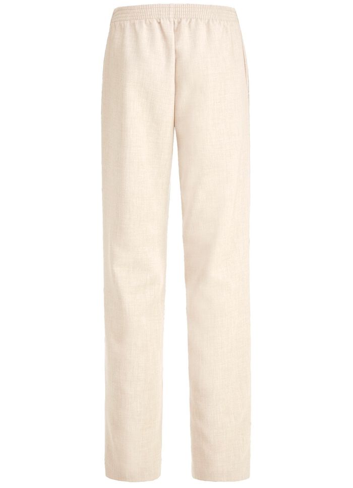 Broek met modieuze wijdte  