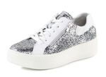 Waldl&auml;ufer sneakers met verspreide glitter en luipaardprint 