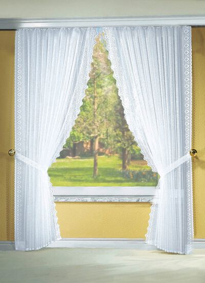 Gordijnenset met plooiband 