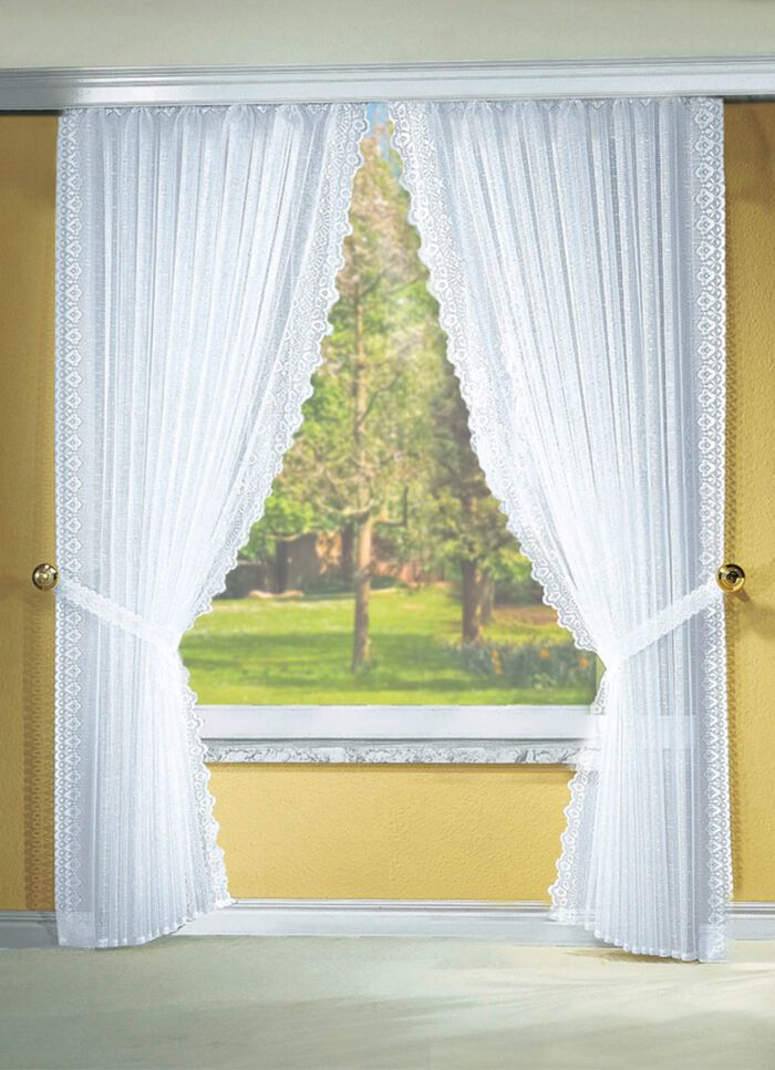 Gordijnenset met plooiband 