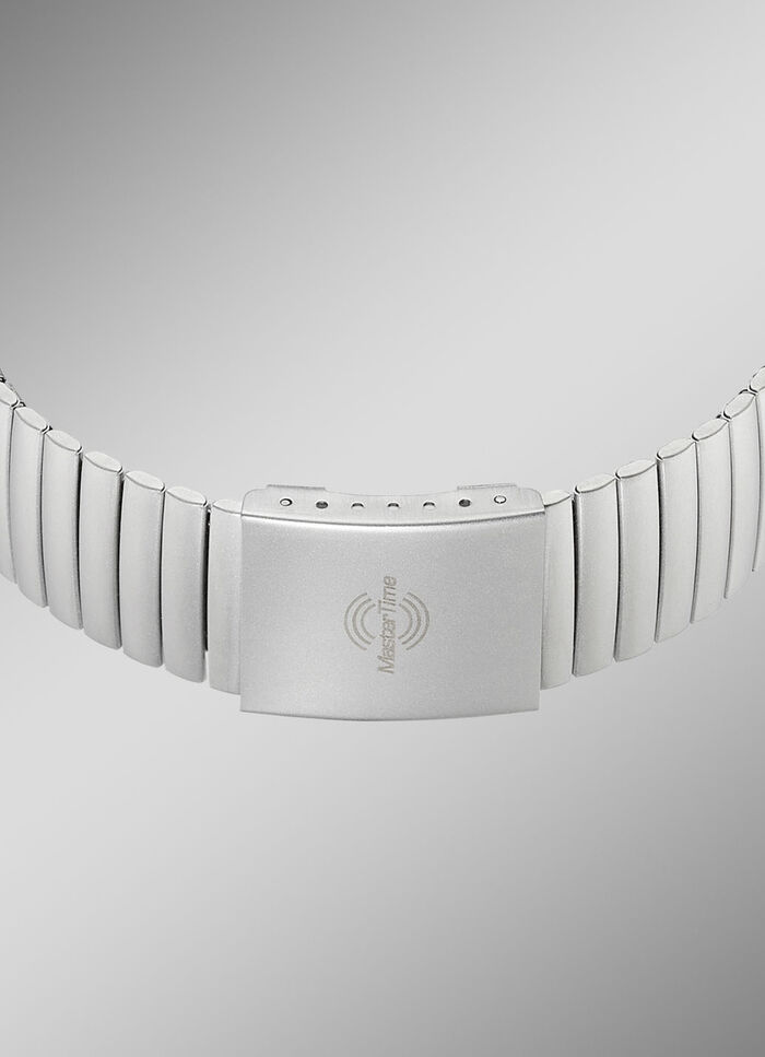 Master Time radiogestuurd herenhorloge met roestvrijstalen band 