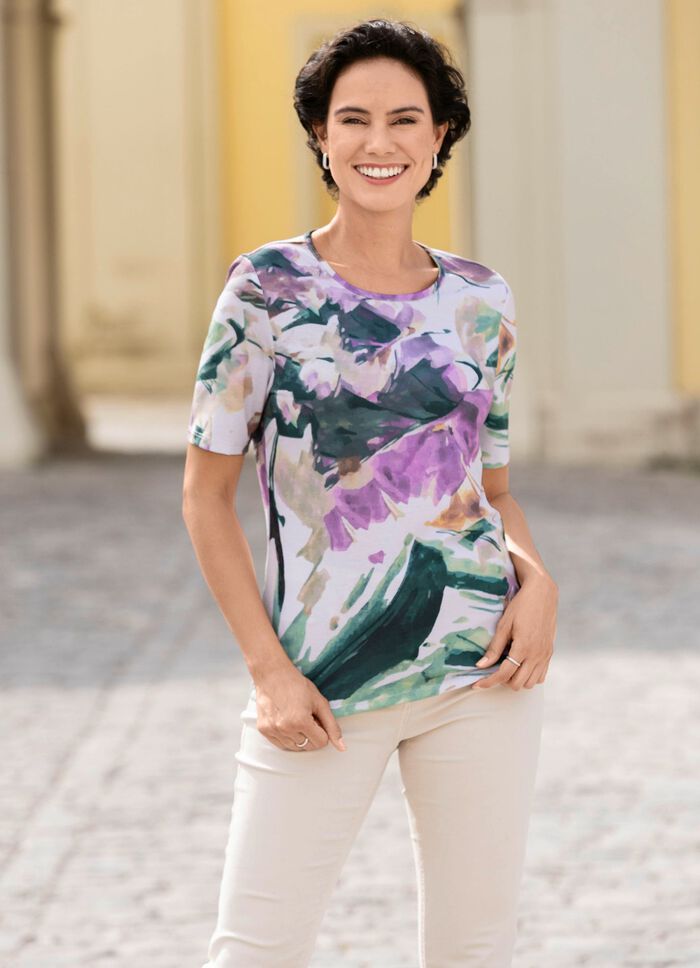 shirt met all-over print 