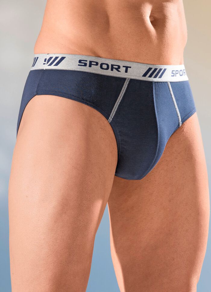 Set van vier slips met elastische tailleband 