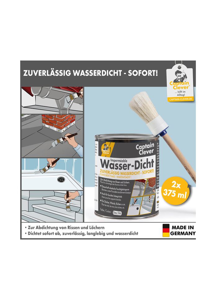 Captain Clever waterdichte, blijvend elastische afdichtingskit 