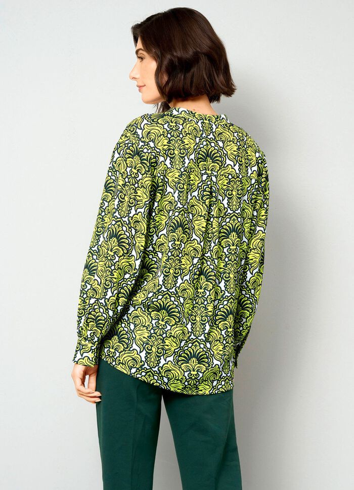 Slip-on blouse met prachtig dessin 