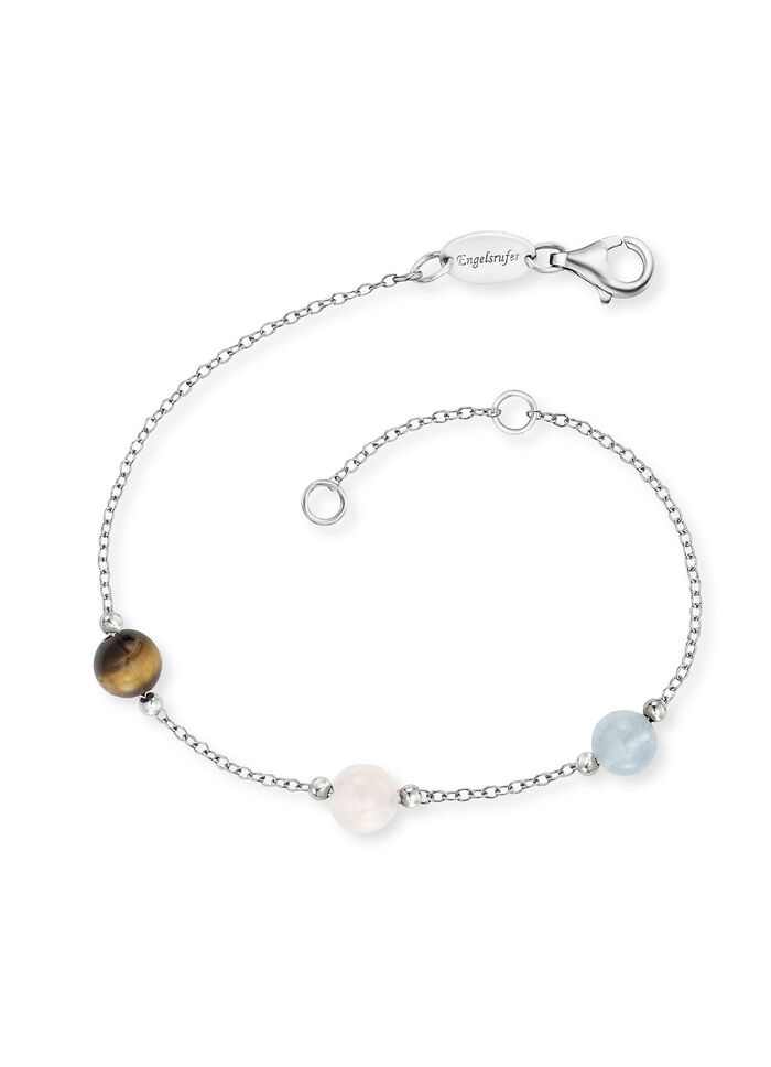 Krachtige stenen armband met 3 echte edelstenen 