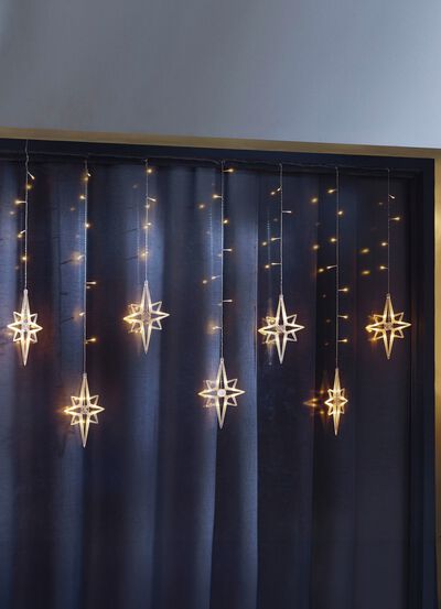 Lichtgordijnsterren voor binnen en buiten 