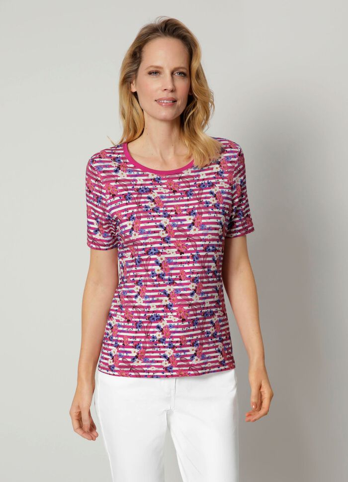 Shirt in een modieuze printmix 