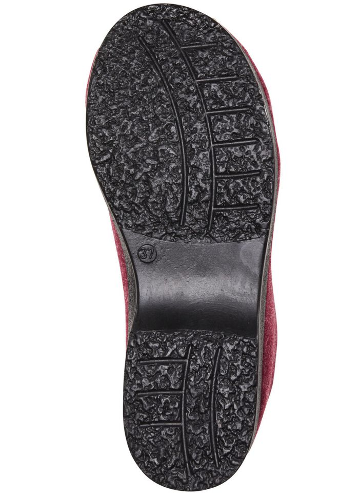 Warme damespantoffels, breedte H, met rits 