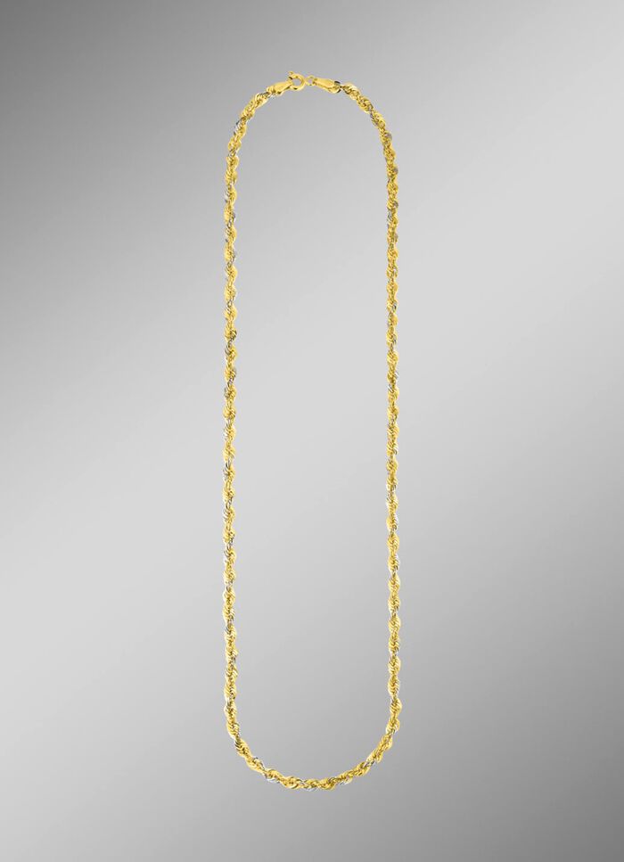 Stijlvolle koordkettingset van 585/- fijn goud 