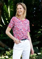 Shirt in een modieuze printmix 