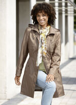 Functionele korte mantel met afneembare capuchon KAMEEL