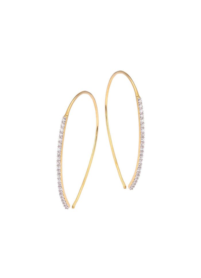 Glamoureuze oorhaken met diamanten 