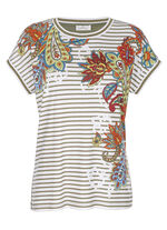 Shirt met patroonmixmotief 