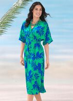 Laurina-jurk met uitgesneden V-hals 