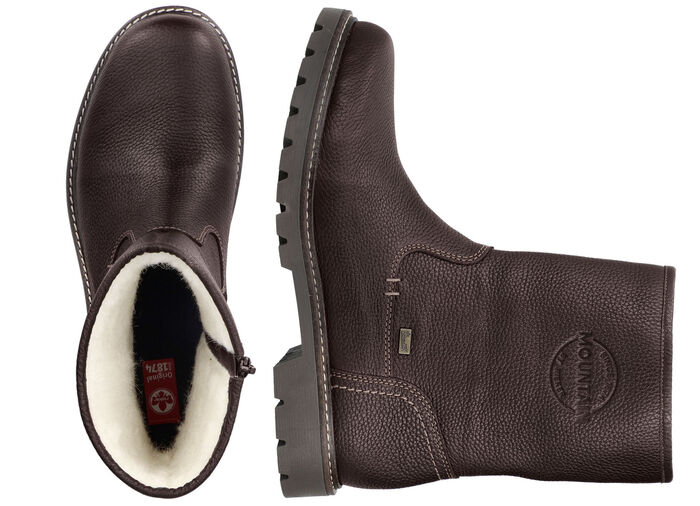 Rieker laarzen gemaakt van nappaleer DONKERBRUIN