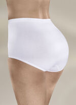 Sloggi set van drie maxislips met elastische manchetten WIT