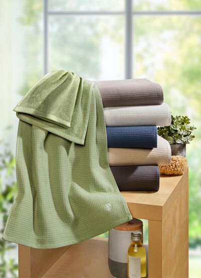 Wafelpique badstof serie van katoen 