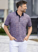 Poloshirt met borstzak KORALLE-AQUA MELIERT