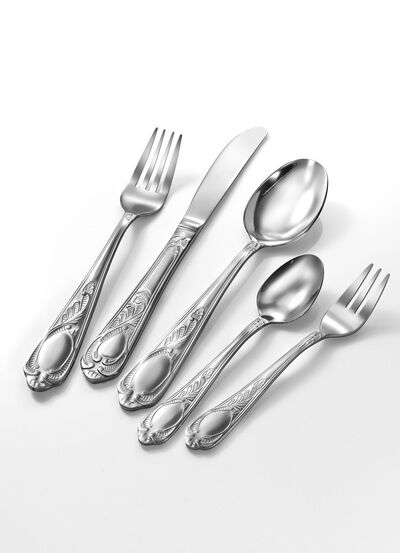 Mulex Rococo menubestek gemaakt van 18/0 roestvrij staal 