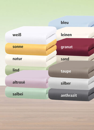 Mako fijne jersey hoeslakens en slopen van 100% katoen 