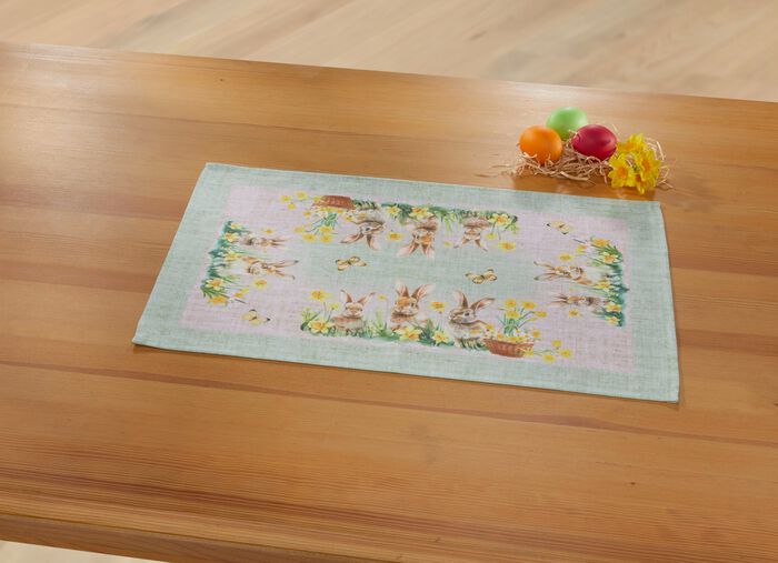Tafel- en kamerdecoratie met konijntjesmotief 