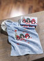 Theedoeken met pingu&iuml;ns, 3 stuks 