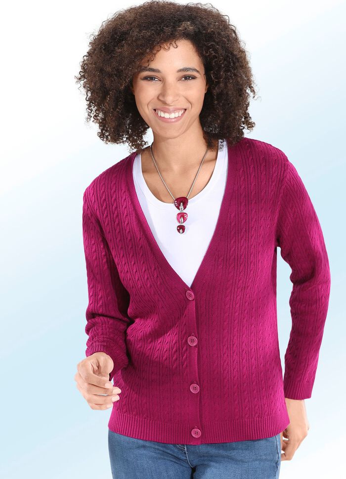 Vest met kabelpatroon 