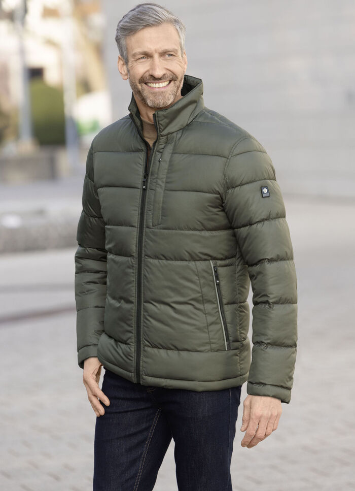 Gewatteerde jas van "Gate One" OLIJFGROEN