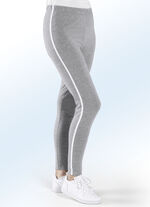Legging van “Delena” in 3 kleuren GRIJS GEMÊLEERD-WIT