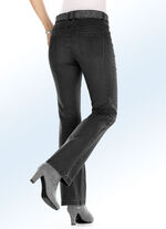 Jeans in trendy bootcut-vorm ZWART