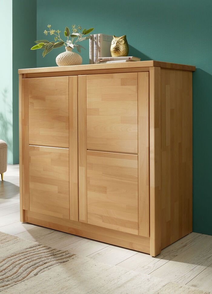 Ladekast gemaakt van massief hout met soft close 
