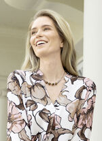 Fijne metalen ring met echte tijgeroog 