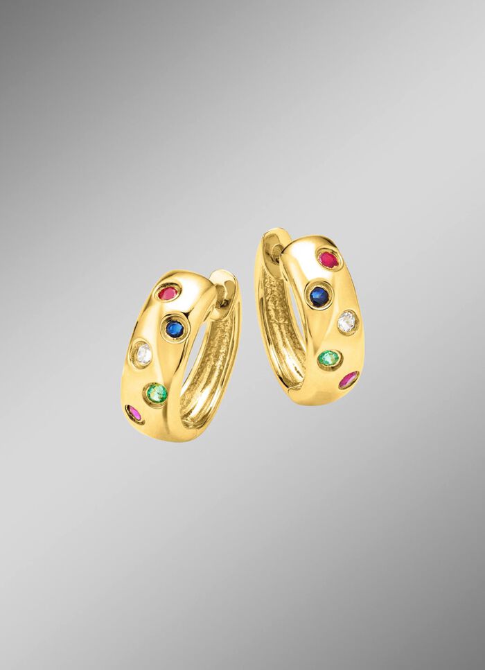 Stralende elegantie: oorringen met echte edelstenen 